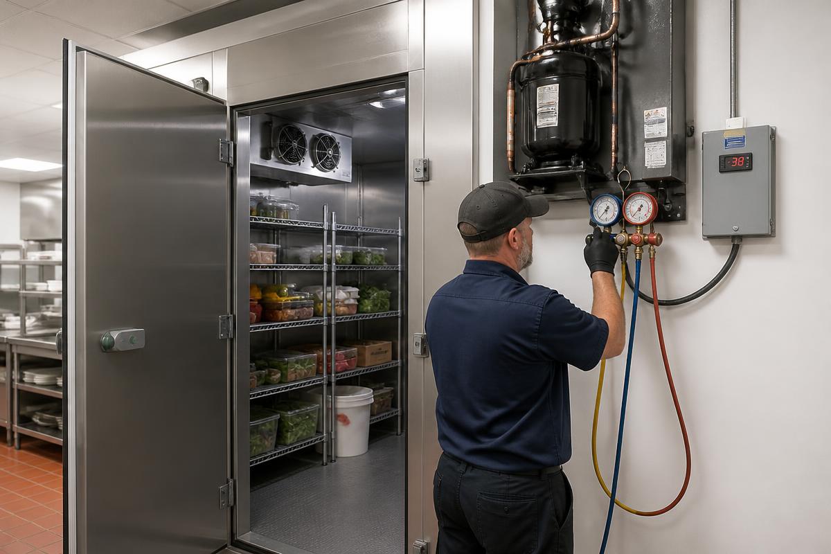 Cold room technician serving a commercial kitchen in Midrand